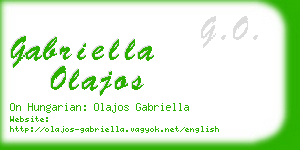 gabriella olajos business card